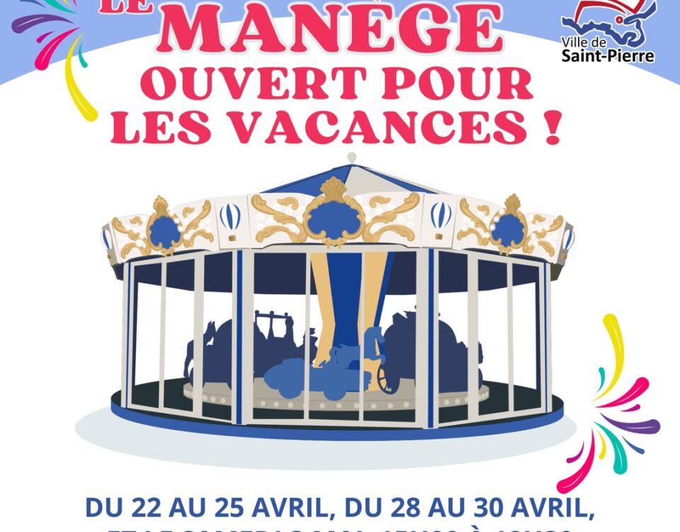 [Mairie SP] MANÈGE OUVERT POUR LES VACANCES DE PRINTEMPS !

Pour profiter des vacances de pr…